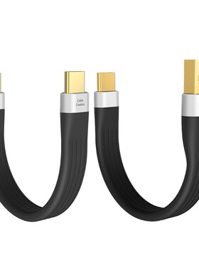 Fast Charging 3-A Portable Flat USB to Type C Cable 5Gbps Ty
