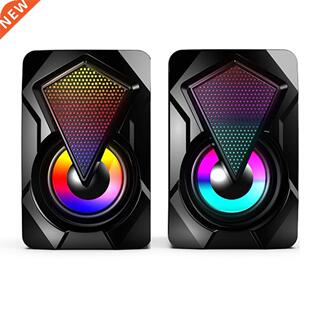 Computer Speaker Multimedia Bass Portable Desktop USB Powere