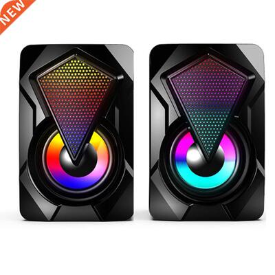Computer Speaker Multimedia Bass Portable Desktop USB Powere