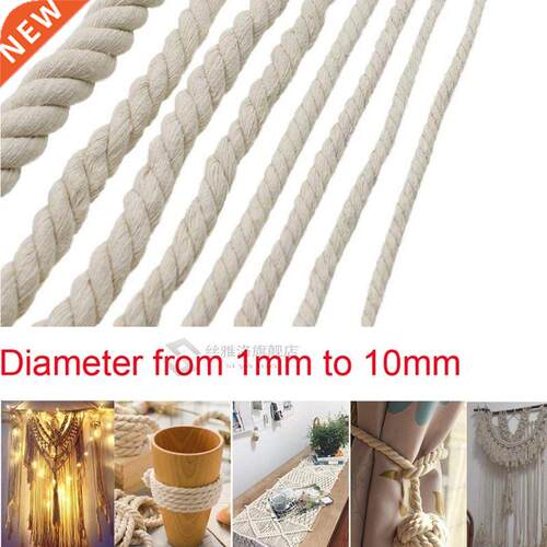1/2/3/4/5/6/8/10mm Dieter eige Cotton Rope Twisted Cord C