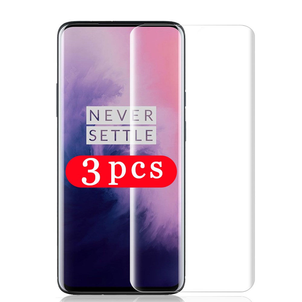 3Pcs tempered glass for oneplus 6 6T 7 7T 8 pro phone screen