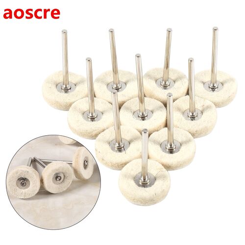 10Pcs 25MM Grinding Polishing Buffing Round Wheel Pad Wool F