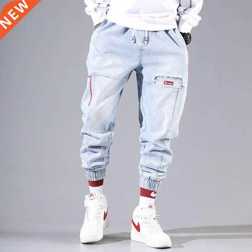 2022 New Setwear Hip Hop Cargo Pants Men's Jeans Elastic