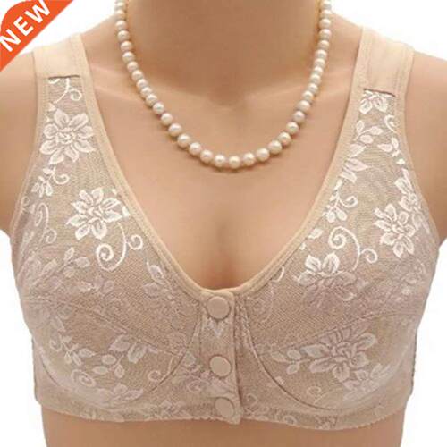 36~46 Summer Women Front Button Bra without padding Plus Siz
