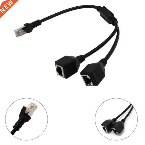 RJ45 Y Splitter dpter Cble 1 to 2 Switch dpter Cord for
