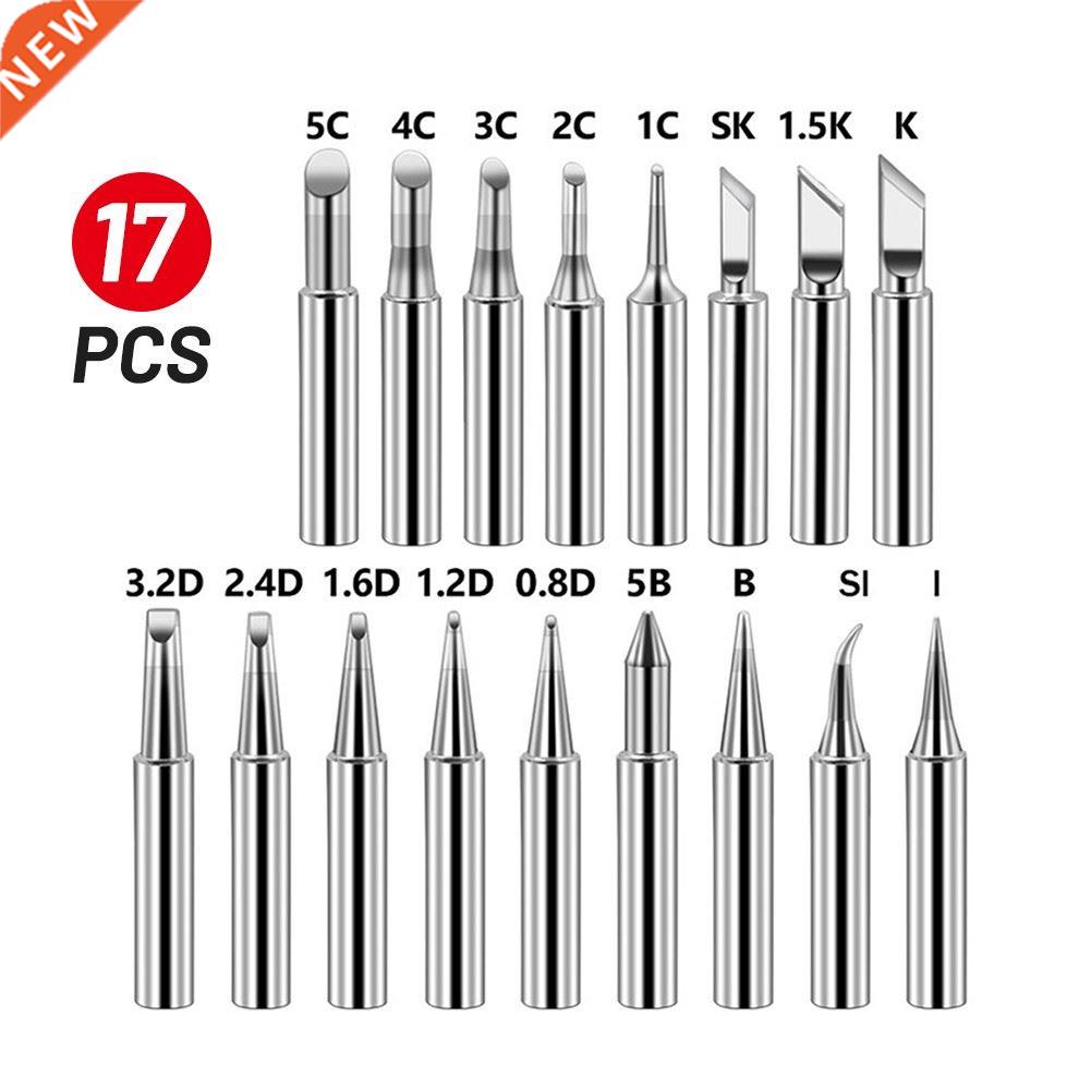 17Pcs Lead-Free Soldering Iron Tip 900M-T For 96 97 98 96