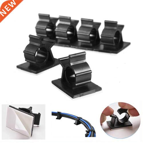 10Pcs/lot Cable Cord Adhesive Fasteners Clips Organizer Clam