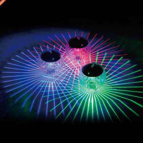 Outdoor Floating Underwater Ball Lamp Solar Powered Color Ch