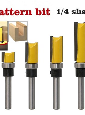1/4 Shank Template Trim Hinge Mortising Router Bit Straight