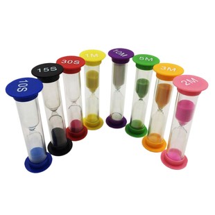 8 Set Sand Timer Clock 10/ 15/ 30 Seconds & 1/ 2/ 3/ 5/ 10 M