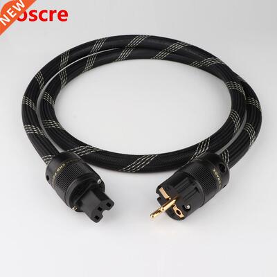 D5048 Copper HIFI Audio Power Cable Cord EU Schuko plug Gd