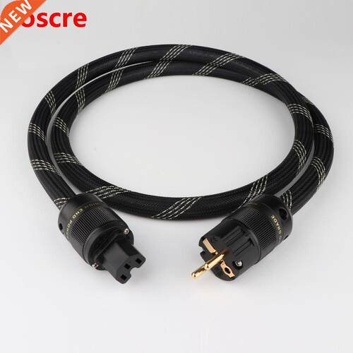 D5048 Copper HIFI Audio Power Cable Cord EU Schuko plug Gd