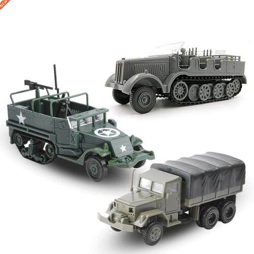 Hot 1:72 M35 Military Truck 4D Assembly Model Simulation Car
