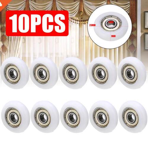 10pcs 23mm Shower Sliding Roller Wheel Door Runner Rollers P