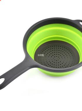 Filter Washing Basket Colander Collapsible Drain With Handle