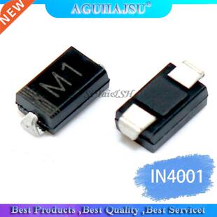 100PCS IN4001 DIODE SMA M1 1N4001 SMD 1A 50V Rectifier Diode