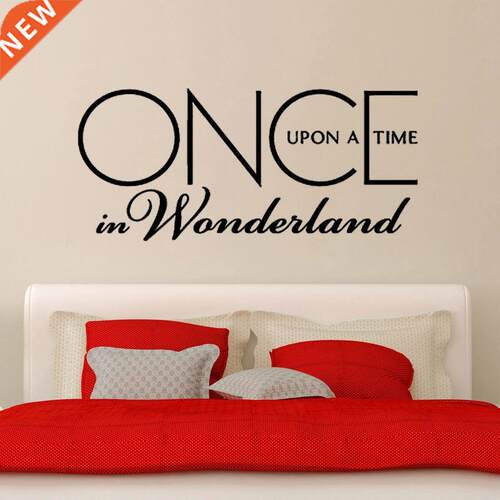 Stcker Romantc Once Upon a Tme n Wonderland Vnyl Wall