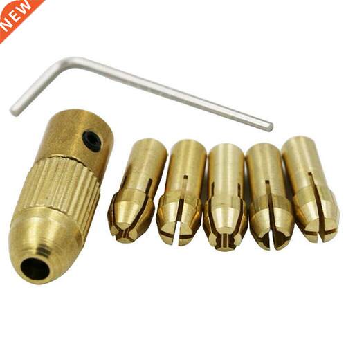 7Pcs/set 2.35-5.05mm Brass Drill Collet Mini Electric Drill
