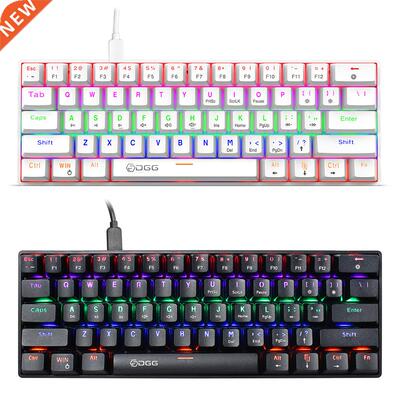 61 Keys Mechanical Keyboard Wired Blue Switch RGB Colorful B