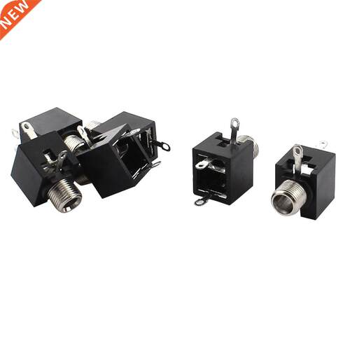 6 Pcs 3.5mm Headphone Audo Jack Socket PCB Panel Mount Conn