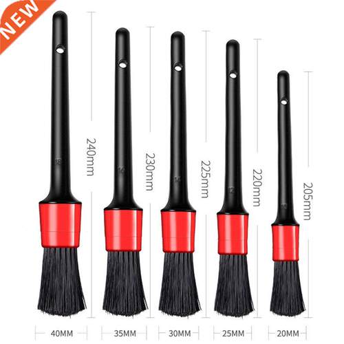 5PCS Car Detailing Brushes Cleaning Brush Set for Cleaning W