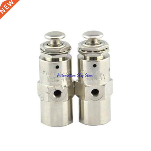 Metal Push Button Switch TAC2-4P Pneumatic Thread 2 Position