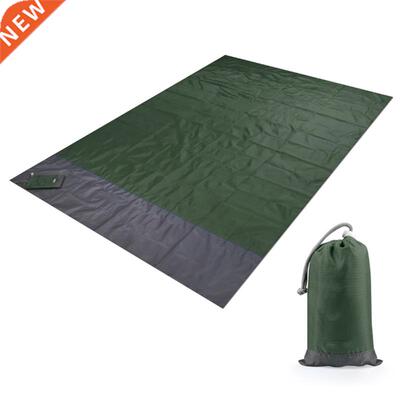 2*2M Pocket Beach Mat Picnic Tent Bedding Folding-Cover Bla