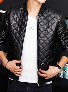 leather jacket men biker autumn and winter new casual fashio