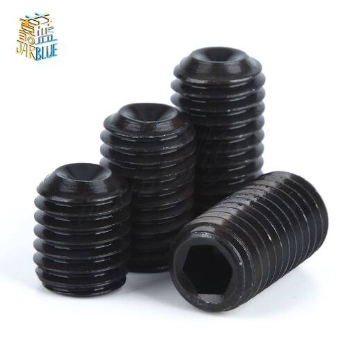 50Pcs M2.5 M3.5 M3.5 M4 M5 M6 Din916 304 Black Stainless Ste