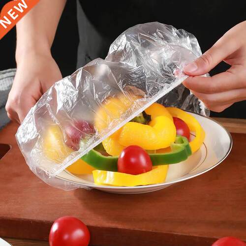 100pcs Reusable Food Wrap Storage Covers Bags for Bowl Elast