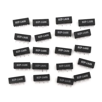20PCS Dry Reed Relay 4PIN 5V Relay SIP-1A05 Reed Switch Rel