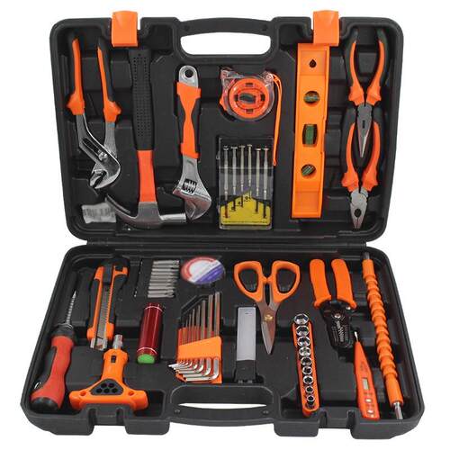 Hand Tool Set Household Repair Hand Tool Kit with Plastic To-封面