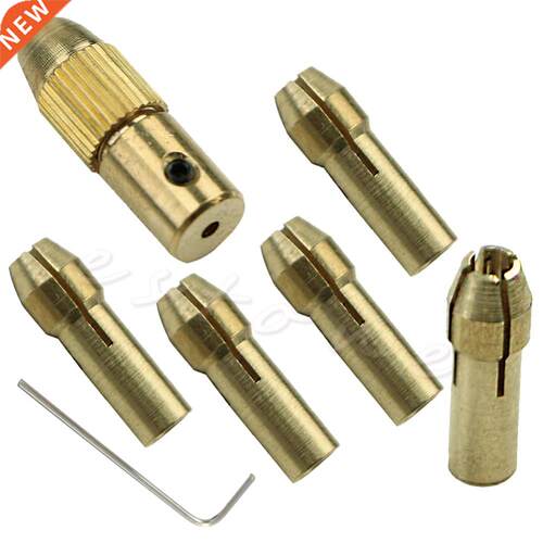 7Pcs 0.5-3mm Electric Drill Bit Collet Micro Twist Drill Chu