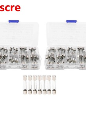 2Boxes Glass Tube Fuse Kit 0.5A-30A Fast Acting Quick Blow F