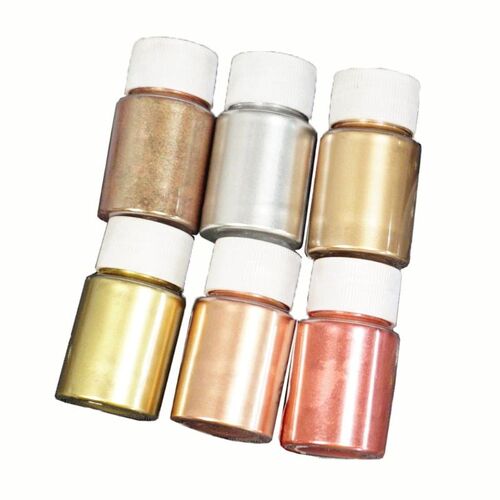 6 Colors 10g Mirror Marble Metallic Resin Pigment Kit Pearl