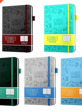 200Pages A5 Practical Scribbles Notebook Dotted Hardcover Tr