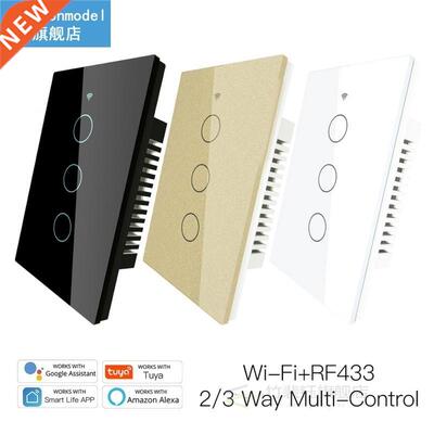 Tuya WiFi Smart Light Switch Wall Touch Switches Tuya/Smart