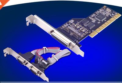 2 Port RS-232 Serial COM & 1 Port Printer Parallel LPT P