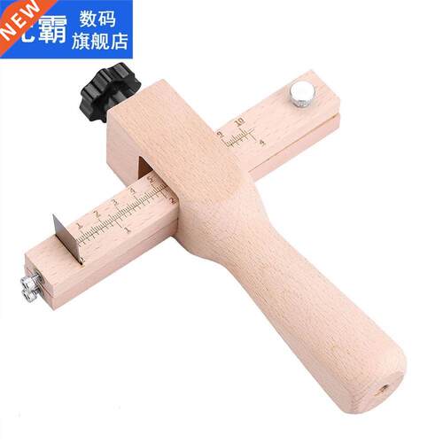Wooden Hand Leather Strip Strap 0-10cm Adjustable Cutting To
