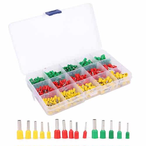 600pcs Tubular Terminal Box Packed Insulated Electric Splice