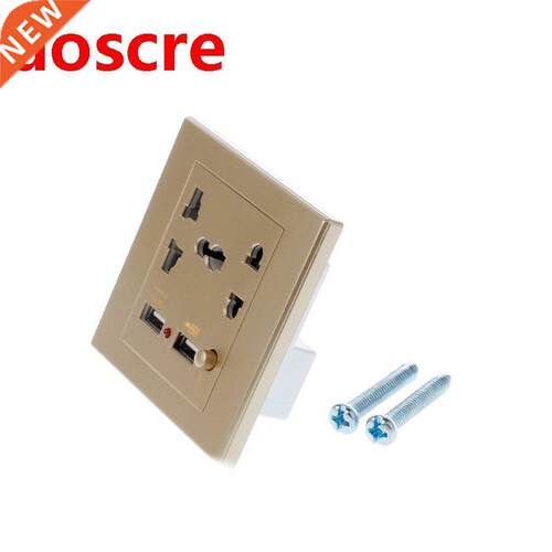 Dual USB LED Electric Wall Charger Station Socket Adapter Po