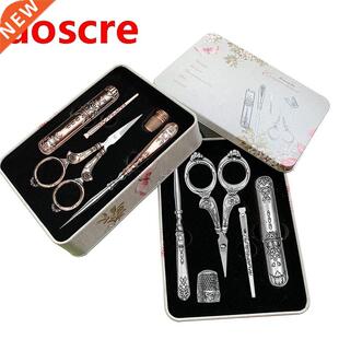 15Pcs Vntage Scssors Sewng Fabrc Cutter Embrodery Scs