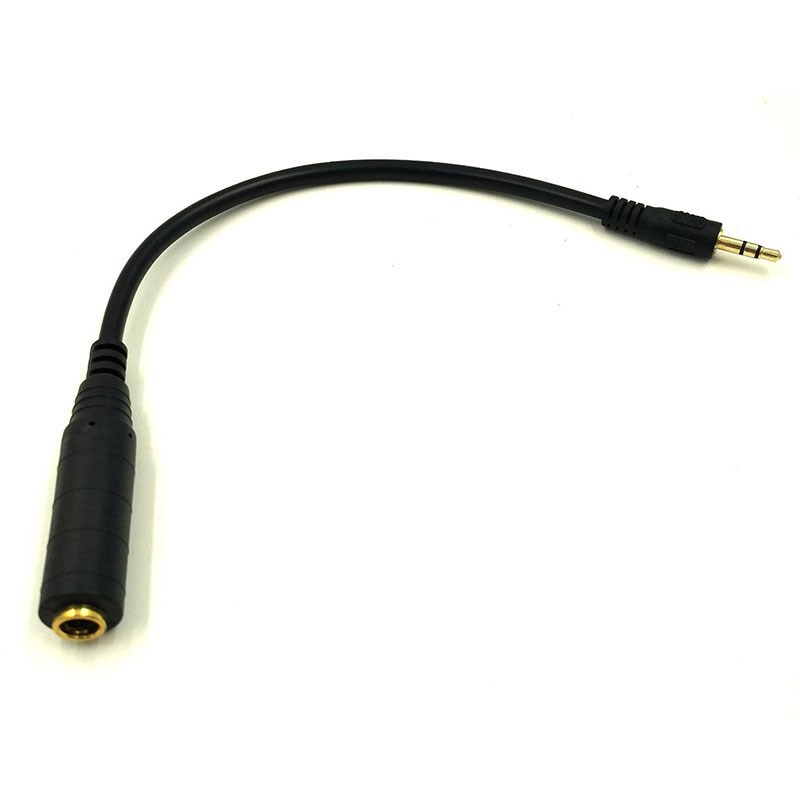 6.35mm Female to 3.5mm Male Plug Jack Stereo Hifi Mic Audio