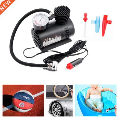 250PSI 12V Car Pump Tire Inflator Mini Auto Air Compressor