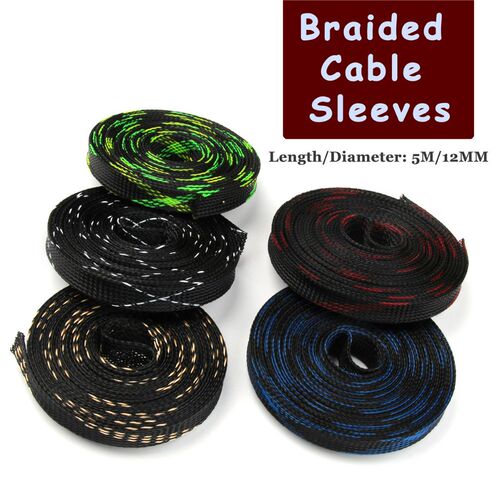 12mm Tight Nylon PET Expandable 150% Braided Cable Sleeving