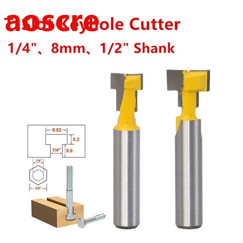 1/4 inch  8mm  1/2 inch Shank Key Hole Blades T-Slot Milli