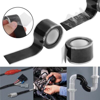 Self-Fusing-Wire Rubber Black Silicone Waterproof 1pcs Bondi