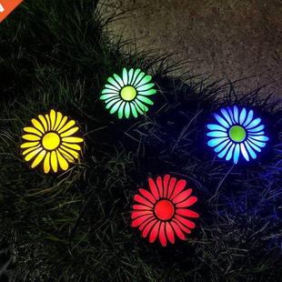 2m Solar Powered Daisy Lamp Outdoor 4LED Waterproof Daisy Fl