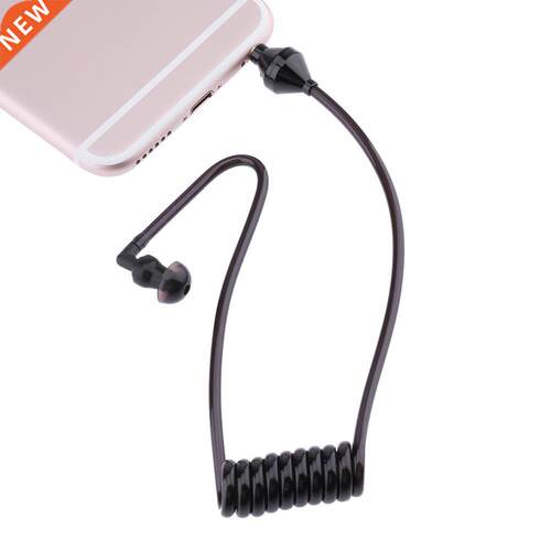 Monaural Headphone 3.5mm Wired Earpiece Air Tue Anti-radiat