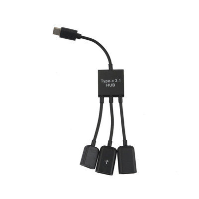 CARPRIE Type C Cable 3 in 1 USB C OTG Host Cable Hub Cord A